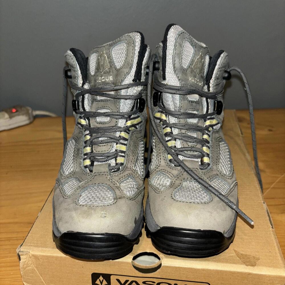 VASQUE Women's 7M Breeze Gore-Tex XCR Hiking Boots Waterproof Vibram Sole‎ Gray